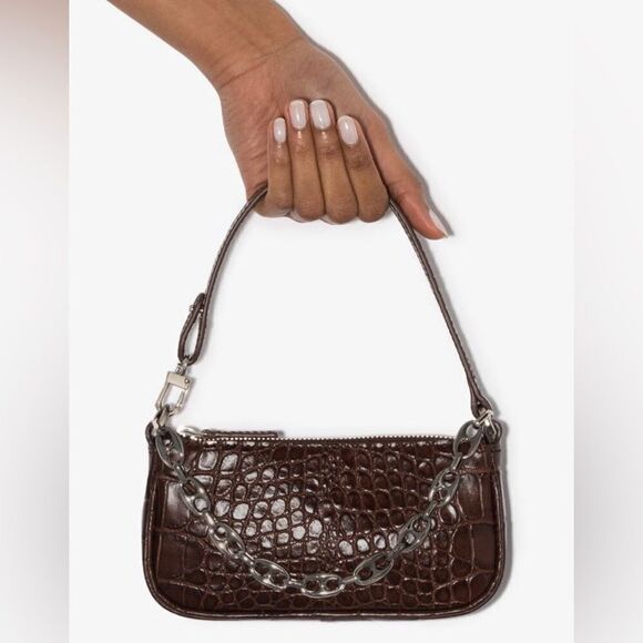 By Far mini Rachel croc-effect bag - Picture 6 of 6